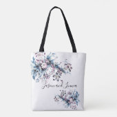 Viktorianische Elegante Blume Romantisch geliebt Tasche (Rückseite)