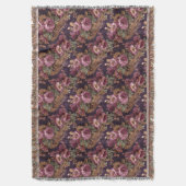 Viktorianische elegante Spitzen Lila Rose Decke (Vorderseite Vertikal)