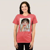 Viktorianische Eleganz: Manhwa Style Beauty T - Sh Tri-Blend Shirt (Vorderseite voll)