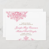 viktorianische Eleganz Save the Date Karte (Vorne/Hinten)