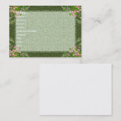 Viktorianische Eleganz-Visitenkarte Visitenkarte (Vorne/Hinten)