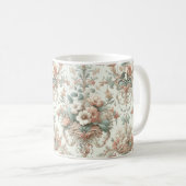 Viktorianische Eleganz: Weiche, pastellfarbene Mus Kaffeetasse (VorderseiteRechts)