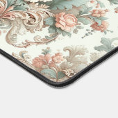 Viktorianische Eleganz: Weiche, pastellfarbene Mus Schreibtischunterlage (Ecke)