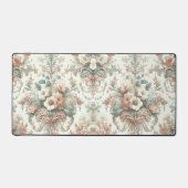 Viktorianische Eleganz: Weiche, pastellfarbene Mus Schreibtischunterlage (Vorderseite)