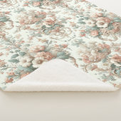 Viktorianische Eleganz: Weiche, pastellfarbene Mus Sherpadecke (3/4)