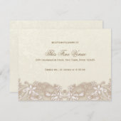 Viktorianische Empfang-Karte Einladung (Vorne/Hinten)