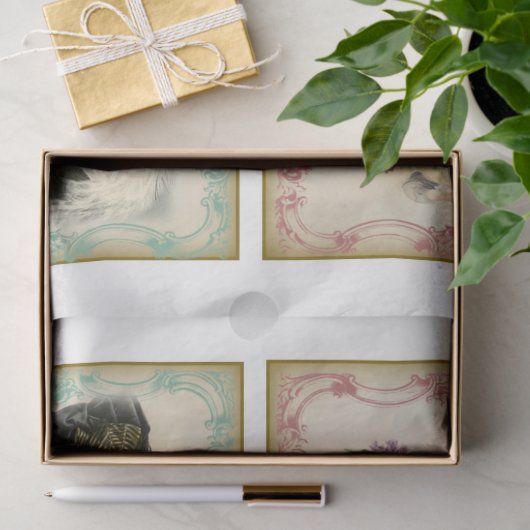 Viktorianische Emphemera-Serie Design 18 Seidenpapier (Geschenk)