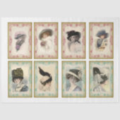 Viktorianische Emphemera-Serie Design 18 Seidenpapier (Vorderseite)