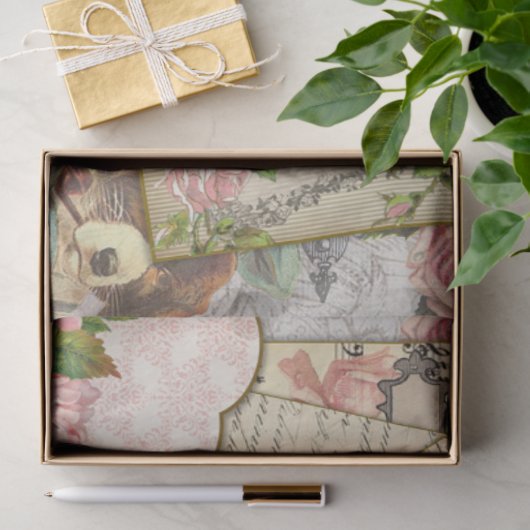 Viktorianische Emphemera-Serie Design 26 Seidenpapier (Geschenk)