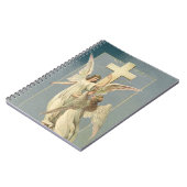 Viktorianische Engel mit Kreuz, Vintag Ostern Notizblock (Linke Seite)
