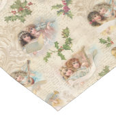 Viktorianische Engel mit Musik, Script & Holly Großer Tischläufer (Ecke)