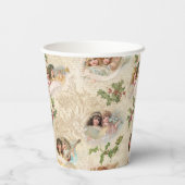 Viktorianische Engel mit Musik, Script & Holly Pappbecher (Rückseite)