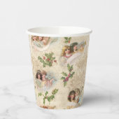 Viktorianische Engel mit Musik, Script & Holly Pappbecher (Links)