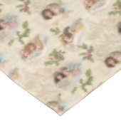 Viktorianische Engel mit Musik, Script & Holly Tischdecke (Schrägansicht)