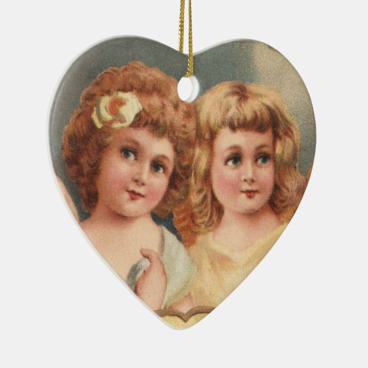 Viktorianische Engel-Ornament Keramik Ornament (Rechts)