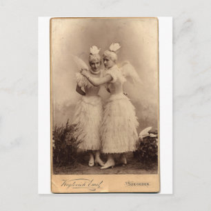 Viktorianische Engel Postkarte