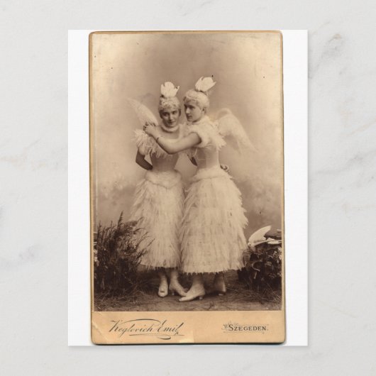 Viktorianische Engel Postkarte (Vorderseite)