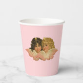 Viktorianische Engel Rosa Pappbecher (Rückseite)