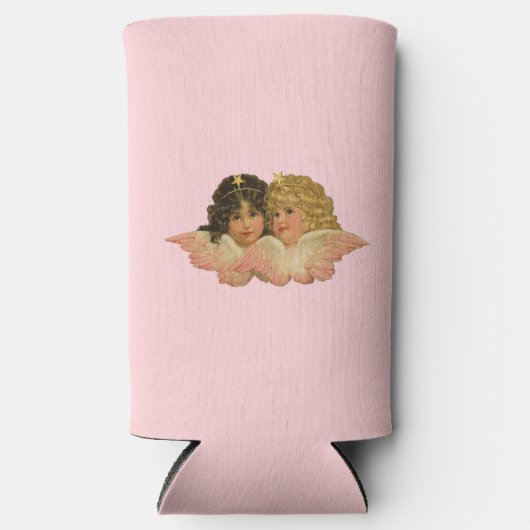 Viktorianische Engel Rosa Selters Dosenkühler (Vorderseite)