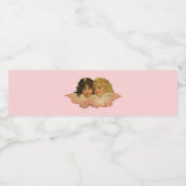 Viktorianische Engel Rosa Wasserflaschenetikett (Einzelnes Label)