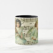 Viktorianische Engel Violin und Noten Tasse (Zentrum)