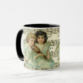 Viktorianische Engel Violin und Noten Tasse (Vorderseite Links)