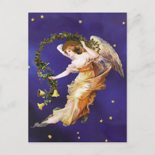 Viktorianische Engels-Postkarte Feiertagspostkarte
