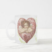 Viktorianische Engelvalentines-Tasse Mattglastasse (Links)