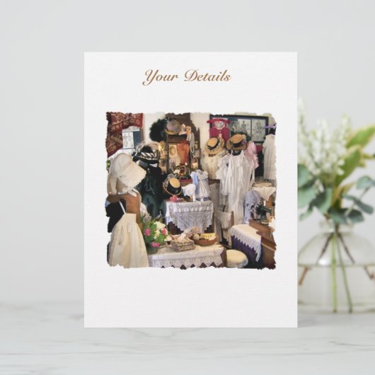 VIKTORIANISCHE ENGLAND-Einladung (Stehend Vorderseite)