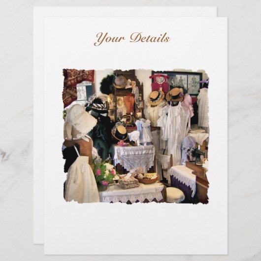 VIKTORIANISCHE ENGLAND-Einladung (Vorne/Hinten)