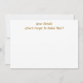 VIKTORIANISCHE ENGLAND-EINLADUNG (Rückseite)