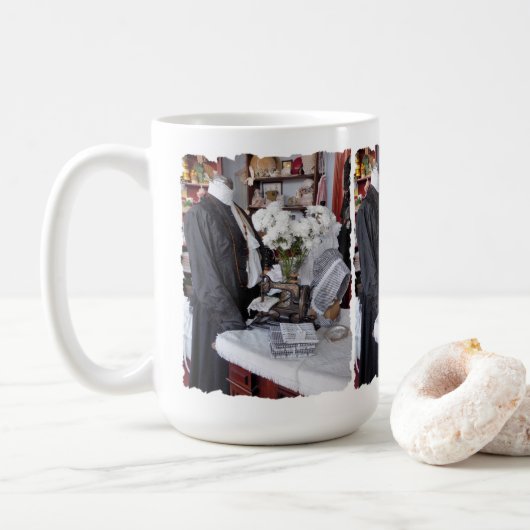 VIKTORIANISCHE ENGLAND-KAFFEE-TASSE KAFFEETASSE (Mit Donut)