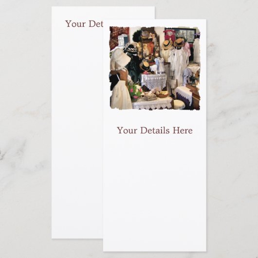 VIKTORIANISCHE ENGLAND RACK CARDS (Vorne/Hinten)