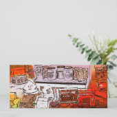 VIKTORIANISCHE ENGLAND RACK CARDS (Stehend Vorderseite)