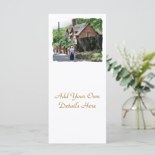 VIKTORIANISCHE ENGLAND RACK CARDS (Stehend Vorderseite)