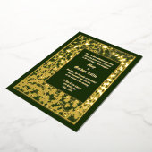 Viktorianische Epoche 1845 Vine & Clover Foliage H Folieneinladung (Gedreht)