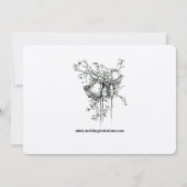 Viktorianische Epoche 1890 Cornucopias Foliage Einladung (Rückseite)