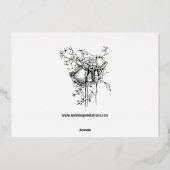 Viktorianische Epoche 1890 Cornucopias Foliage Folieneinladung (Rückseite)