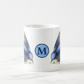 Viktorianische Era 1851 Bluebird Art & Monogram Kaffeetasse (Mittel)
