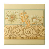 Viktorianische Era Art Nouveau Floral Scroll Friez Fliese (Vorderseite)
