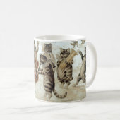Viktorianische Era Caroling Cats von Louis Wain Ho Kaffeetasse (VorderseiteRechts)