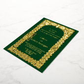 Viktorianische Era Celtic Knots Border Wedding Folieneinladung (Gedreht)