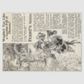 Viktorianische Era Ferry-Blume Samenwerbung Seidenpapier (Vorderseite)