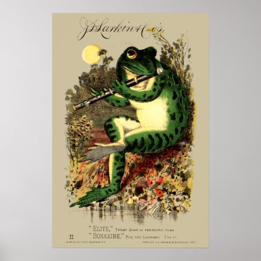 Viktorianische Era Frog & Flute Seife Werbung Poster (Vorne)