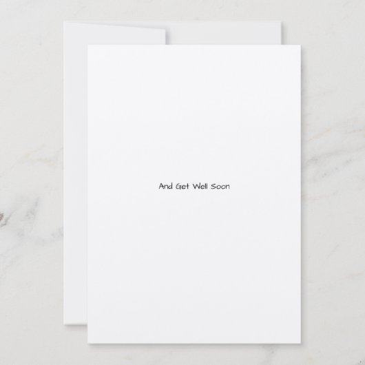 Viktorianische Era Funny Cat Get Well Card Templat (Rückseite)