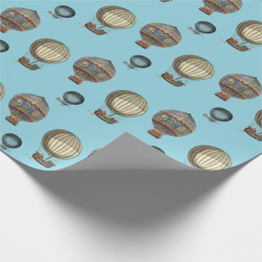 Viktorianische Era Hot Air Balloons Luft Geschenkpapier (Ecke)
