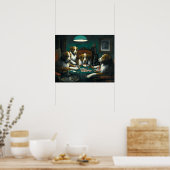 Viktorianische Era Hunde Poker von Coolidge Poster (Küche)