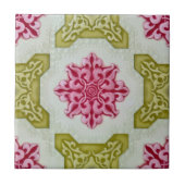 Viktorianische Era Klassische Blumendekoration Fliese (Vorderseite)