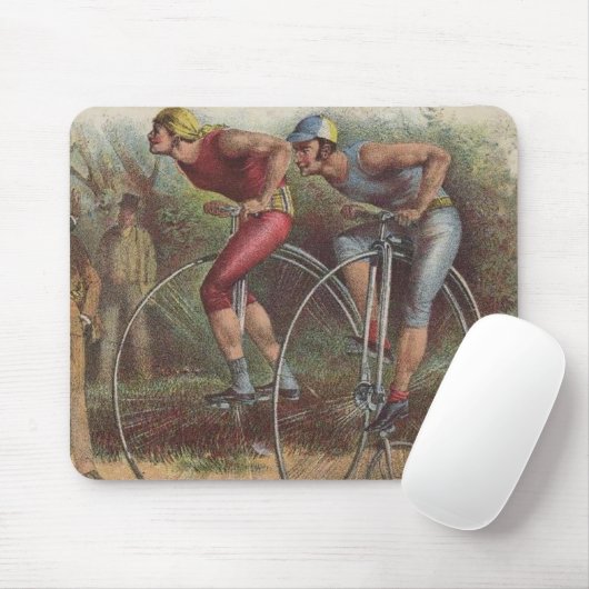 Viktorianische Fahrräder Mousepad (Mit Mouse)