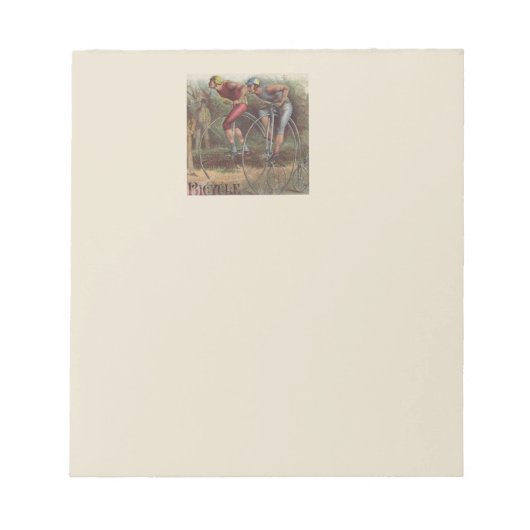 Viktorianische Fahrräder Notizblock (Vorderseite)